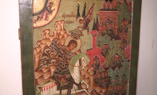 Об иконе «Чудо Георгия о змии» из собрания Художественного музея Череповца рассказывает проект «Экспонат»